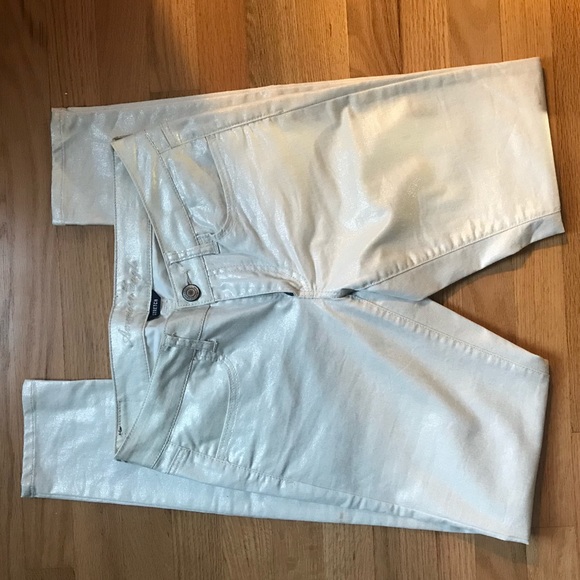 AE Shimmery White X-Long Jegging - SUPER CUTE - Picture 2 of 4